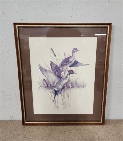 Framed Charles E. Murphy Waterfowl Print...21x25