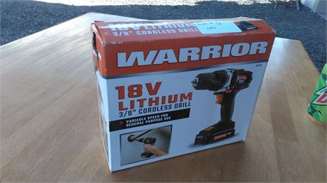 Warrior 18 Volt drill (NEW)