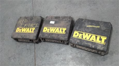 (3) DeWalt Tool Cases