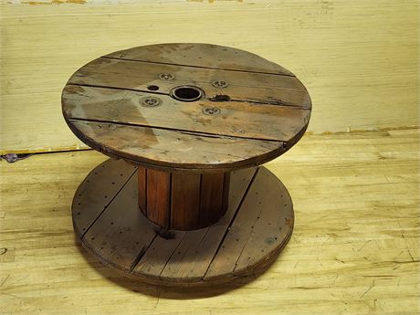 Rustic Coffee Table Made from a Cable Spool