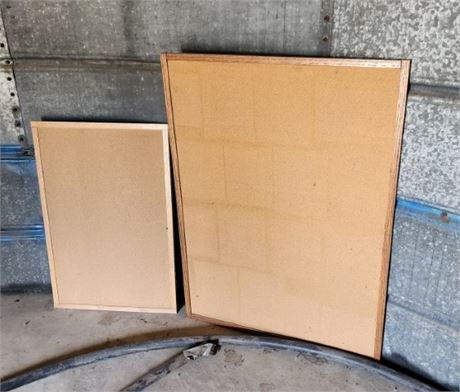 2 Corkboards - 36x48, 24x36