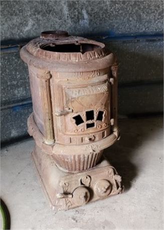Antique Hartford Pot Belly Stove - 19x28x36