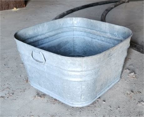Galvanized Wash Bucket/Tub - 21x21
