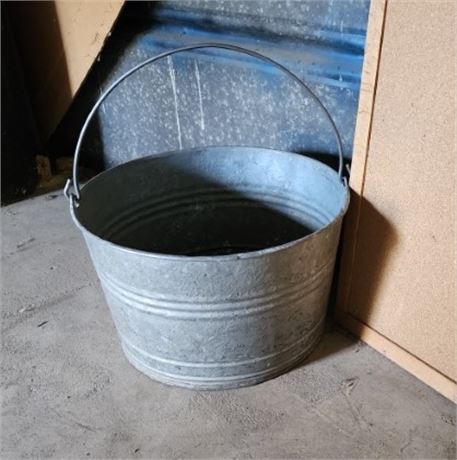 Galvanized Bucket - 14" Diameter