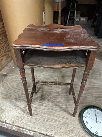 Small Table and Wall Clock