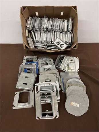 Assorted Metal Electrical Plates