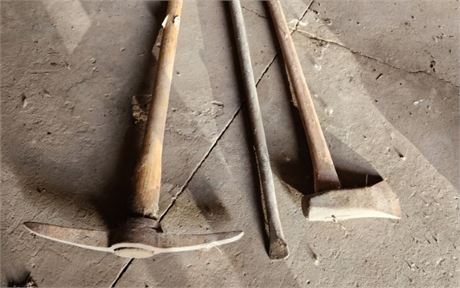 Pick, Bar, & Splitting Axe