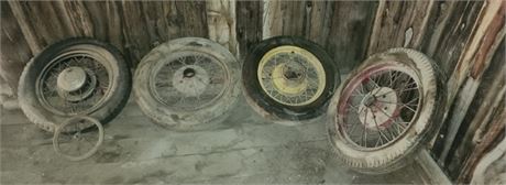 Vintage Spoked Wheels & Tires