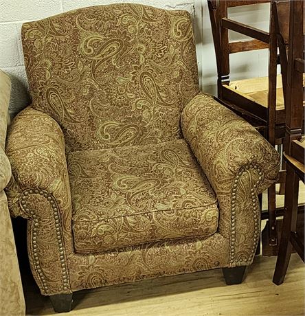 Comfortable, Paisley Print, Arm Chairin Great Condition