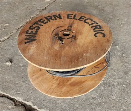 Vintage Western Electric Copper Wire Spool