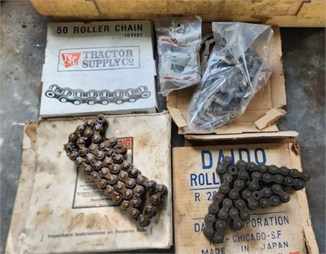Assorted Implement Roller Chain - some new