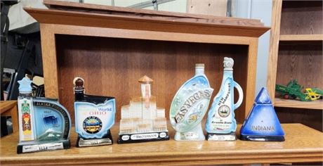 Assorted Vintage Jim Beam Bottles