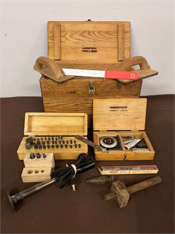 Assorted Milling & Filing Tools w/ Wood Cases