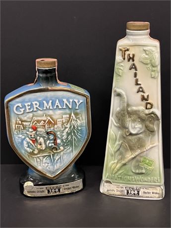 Sealed Vintage Jim Beam Bottle Pair