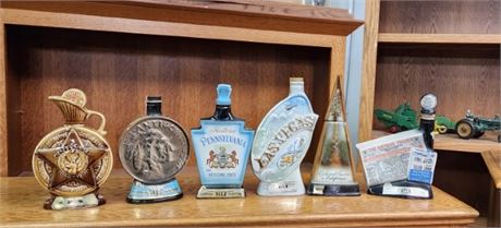 Assorted Vintage Jim Beam Bottles - Empty