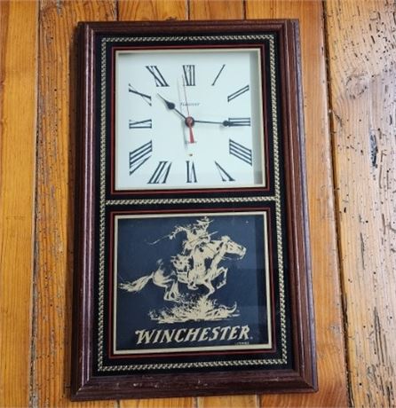 Vintage Winchester Quartz Wall Clock -12x19
