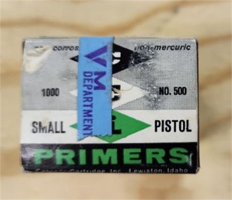 CCI #500 Small Pistol Primers...1000pc
