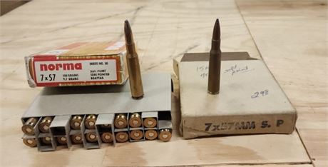 Factory 7x57MM Ammo...35rds