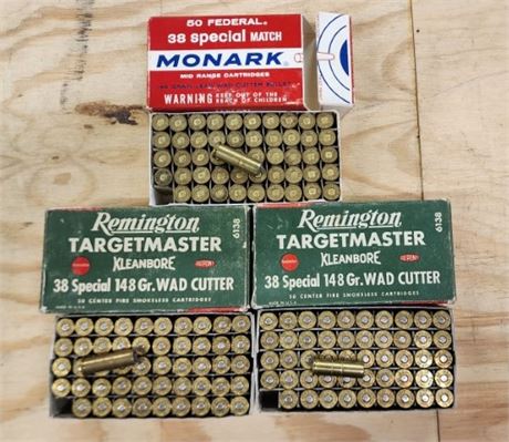 Assorted Factory 38 Special Ammo...150rds