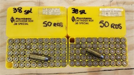 38 Special Ammo in Cases...100rds