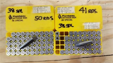 38 Special Ammo in Cases...91rds
