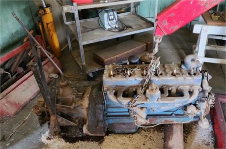 Tractor Engine (Condition Unknown) Hoist & Chain Not Included
