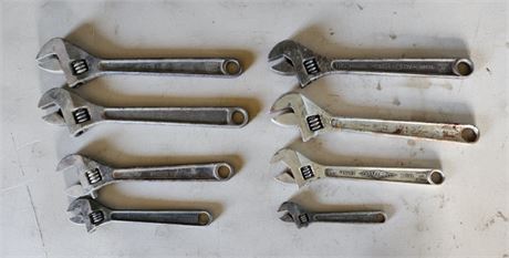 Assorted Adjustable Wrenches