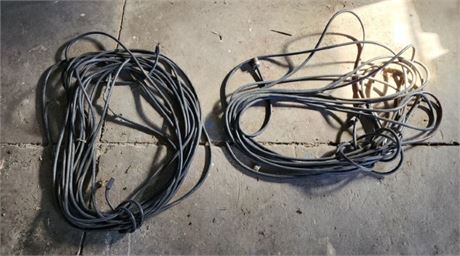 Large Power Cords (one needs an end)