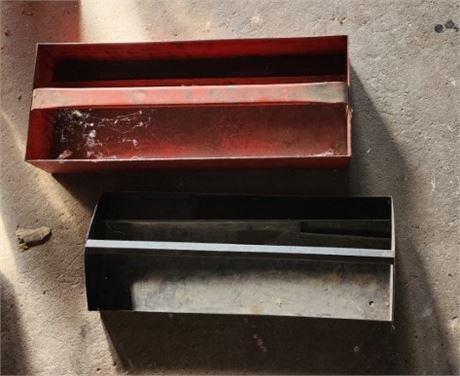 Toolbox Metal Tray Insert Pair