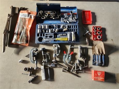 Assorted Taps/Dies/Reamers/Misc Tools