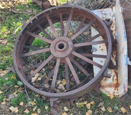 Large 48" Vintage Implement Wheel
