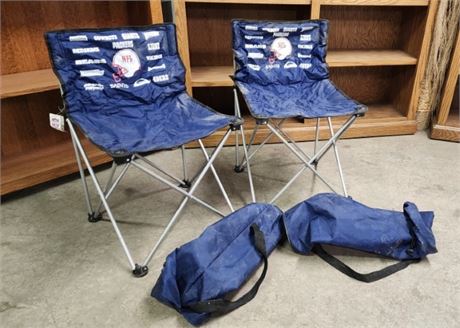 NFL Portable Folding Outdoor Chairs w/ Bags