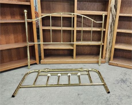 Full Brass Bed Head/Foot Board - no frame
