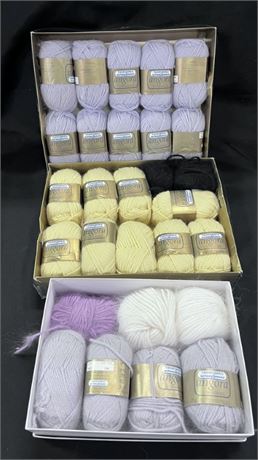 3 Boxes of Angora Lambs Wool