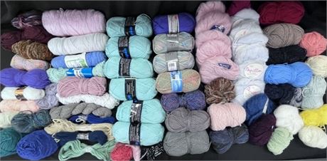 Box of Assorted Yarn