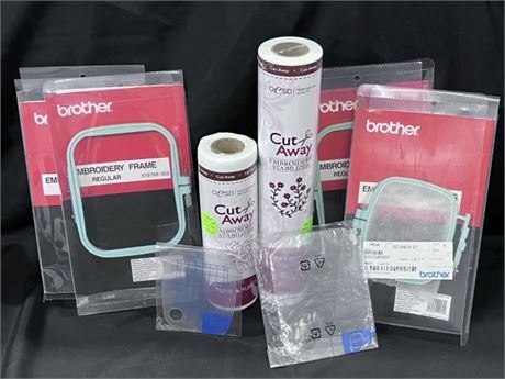 New Embroidery Frames & Stabilizer Rolls