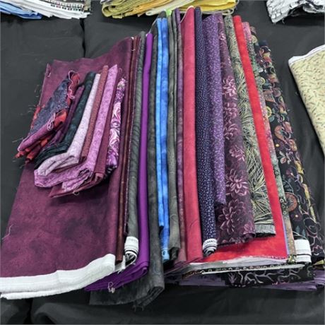 Assorted Fabric for Sewing/Quilting-Purples & Darks