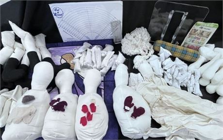 Assorted Doll Making Material + Other Misc.
