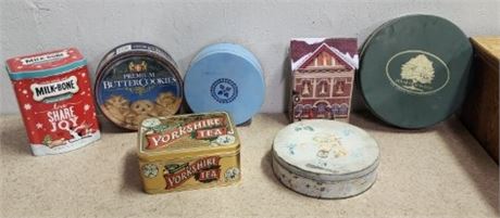 Assorted Collectible Tins