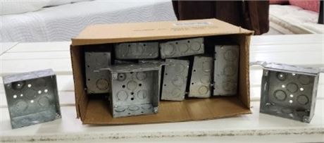 4"x4" Metal Outlet Boxes...21pc aprox