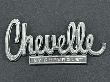Vintage Metal Chevelle Car Emblem