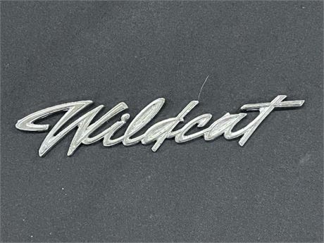 Vintage Metal Wildcat Car Emblem