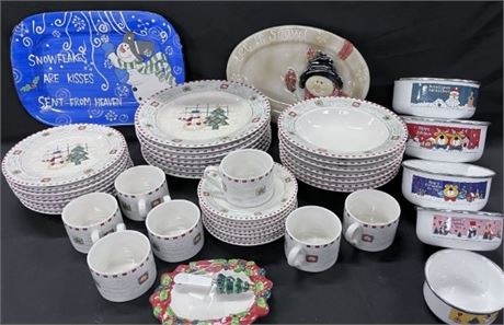 Assorted Holiday Dishware