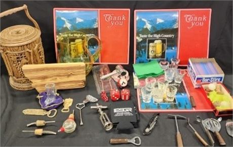 WOW! Vintage Holiday, ManCave, Bartender's Kit  - Cool!