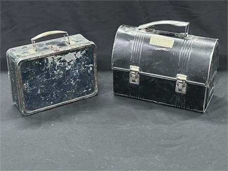 Vintage Metal Lunchbox Pair