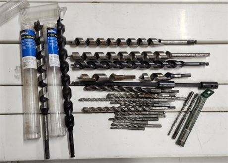 Assorted Auger Type Drill Bits...Some New