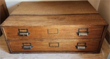 Antique File Cabinet for Maps - 25" x 12" - 3rd Floor Attic