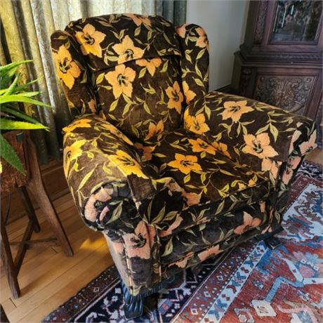 Vintage Upholstered Chair - 36x36x36