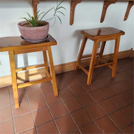 Pair of Stools - 24"h - Main Floor Dining