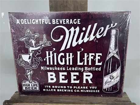 Metal Miller Beer Reproduction Sign...16x12